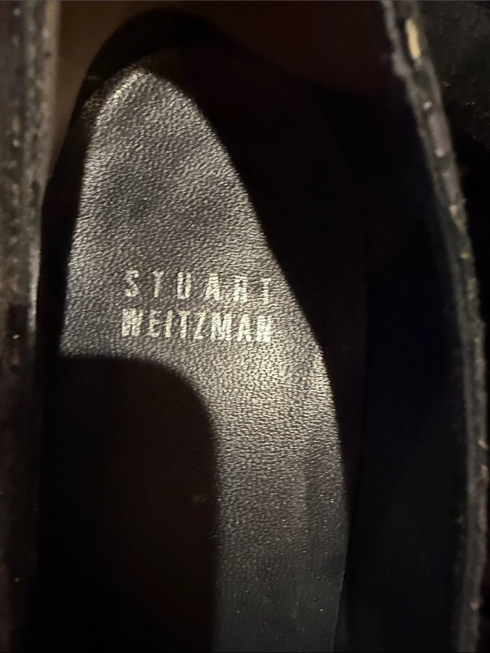 Stuart Weitzman Black and Gray Snake-Print Pumps